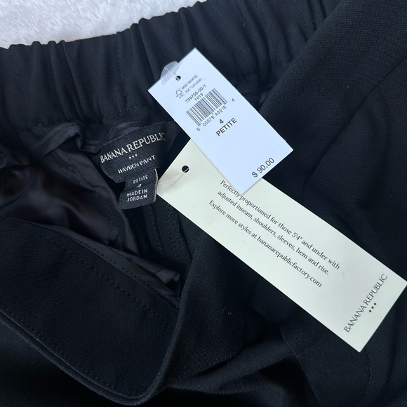 Banana Republic Black Straight-Leg Pants - Picture 3 of 16